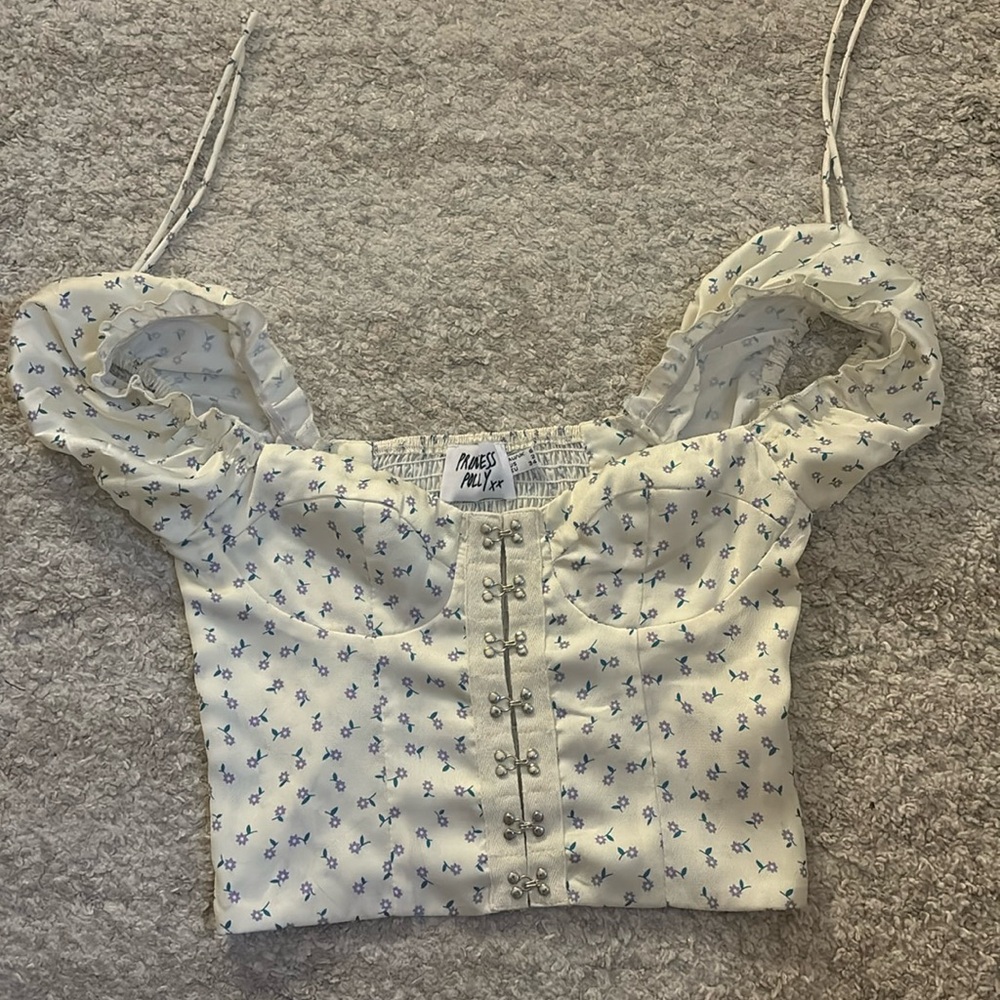 PRINCESS POLLY FLORAL CORSET TOP